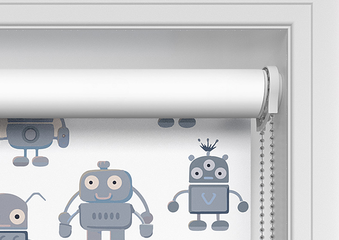 Robo Town, Cyborg Grey - Twist&Fit Roller Blind - Image 10